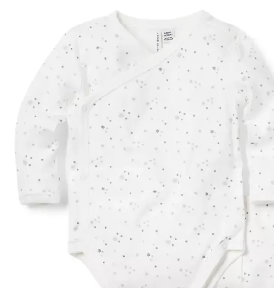 Baby Snowflake Wrap Matching Set