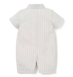 Baby Striped Sea Turtle Romper