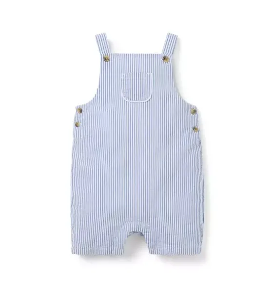 Baby Striped Seersucker Overall