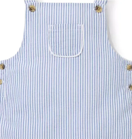Baby Striped Seersucker Overall
