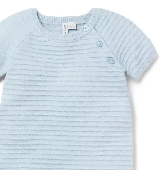 Baby Textured Striped One-Piece