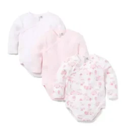 Baby Wrap Bodysuit 3-Pack