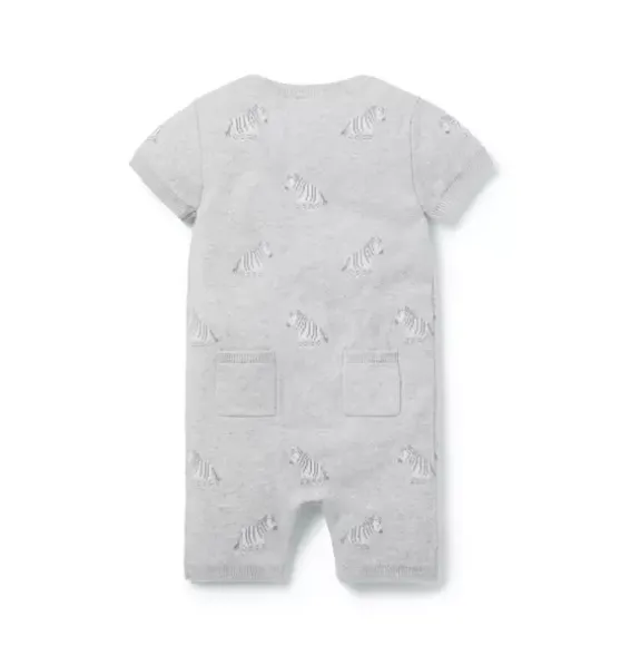 Baby Zebra Knit Romper
