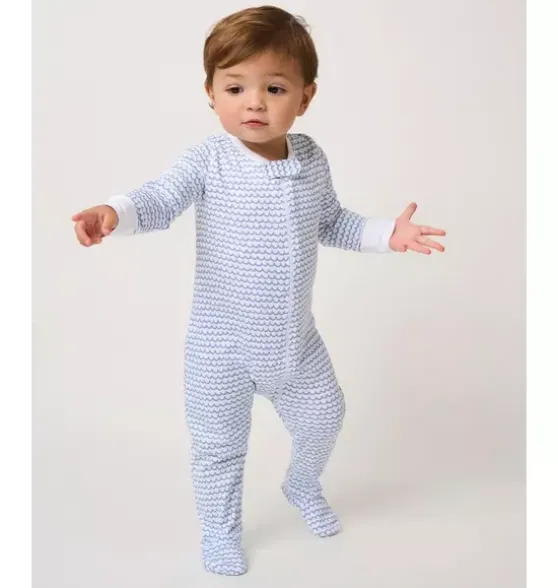 Baby's Pima Romper in La Mer