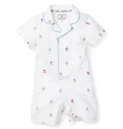 Baby's Twill Summer Romper in Bateau