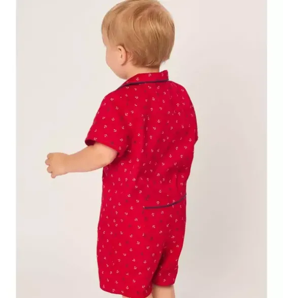 Baby's Twill Summer Romper in Anchors Away