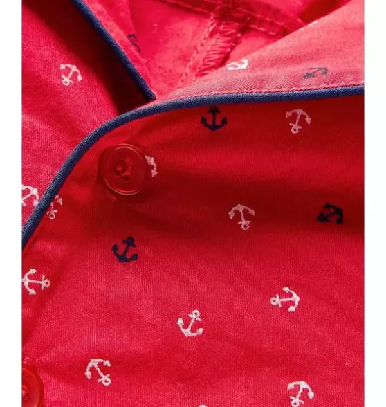 Baby's Twill Summer Romper in Anchors Away