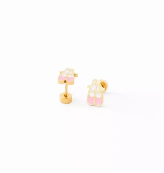 Ballet Slipper Stud Earrings