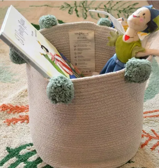 Basket Bubbly Natural-Green