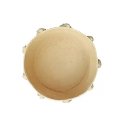 Basket New Tassels Honey