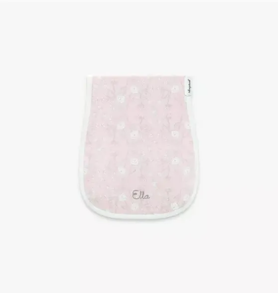 Bird's Song Burp Cloth - Pink