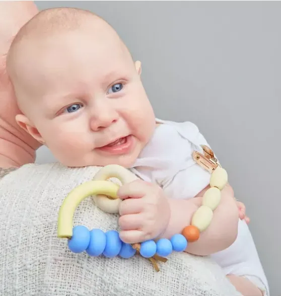 Bluebell Arch Ring Teether + Clip Set