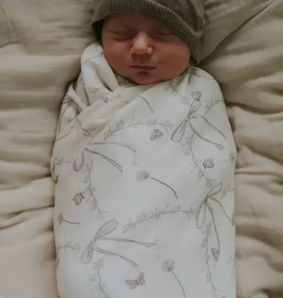 Bows & Butterfly Kisses Swaddle - Pink