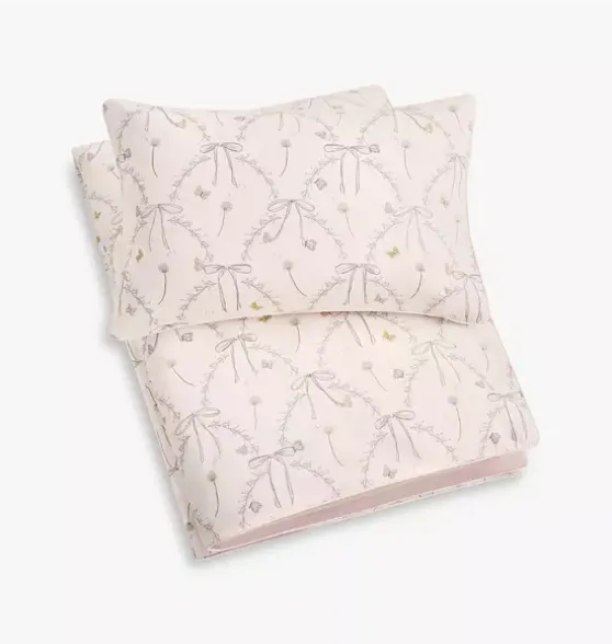 Bows & Butterfly Kisses Toddler Duvet Set - Pink