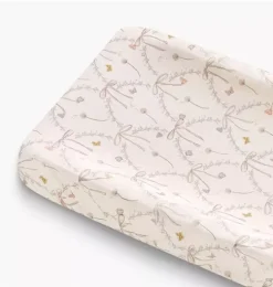 Bows & Butterfly Kisses Changing Pad Cover - Pink