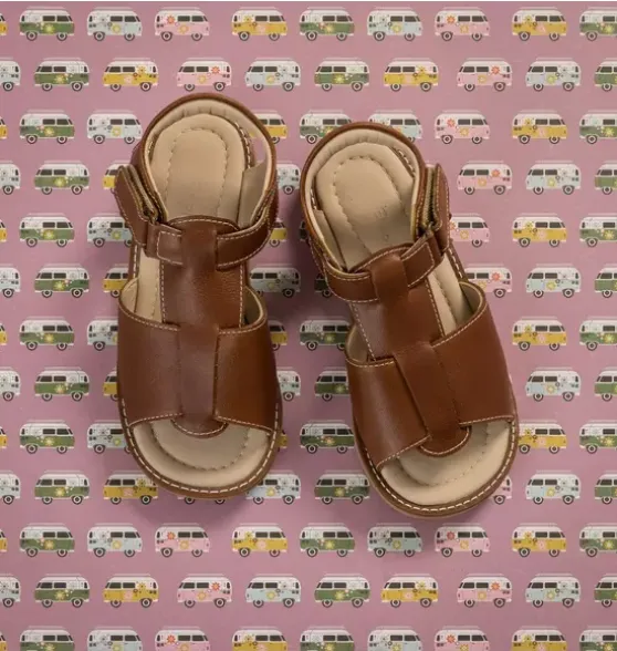 Boy Sandal Natural Brown