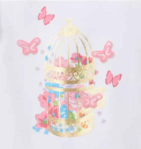 Butterfly Ruffle Sleeve Tee