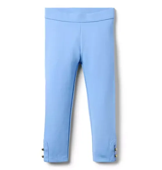 Button Cuff Ponte Pant