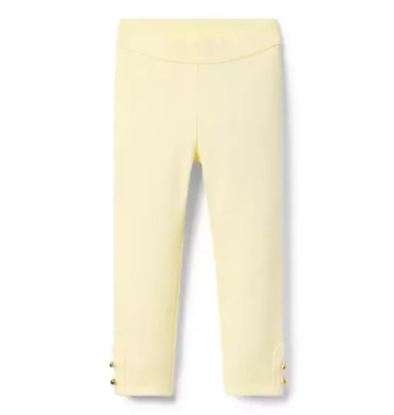 Button Cuff Ponte Pant