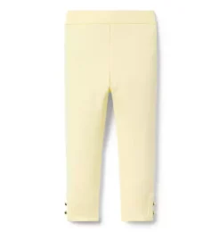 Button Cuff Ponte Pant
