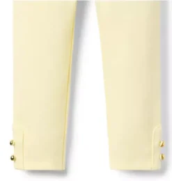 Button Cuff Ponte Pant