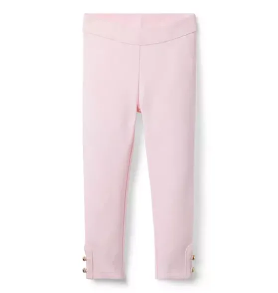 Button Cuff Ponte Pant