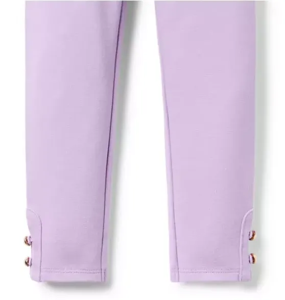 Button Cuff Ponte Pant
