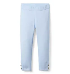 Button Cuff Ponte Pant