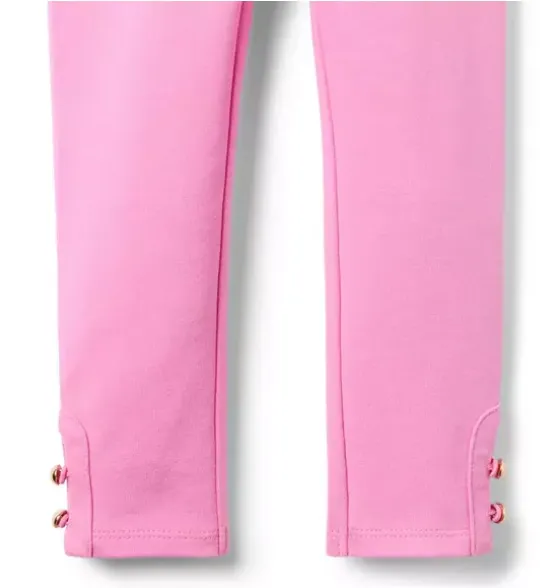 Button Cuff Ponte Pant