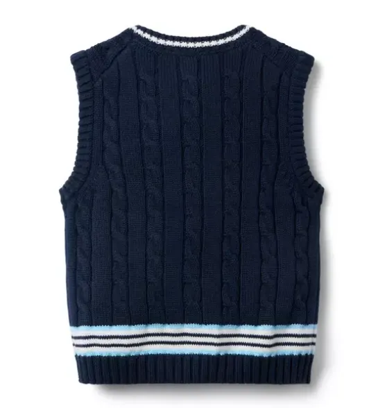 Cable Knit Sweater Vest