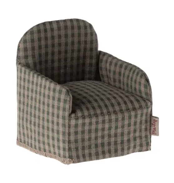 Chair, Mouse - Green checker