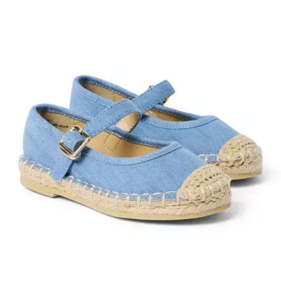Chambray Espadrille Ballet Flat