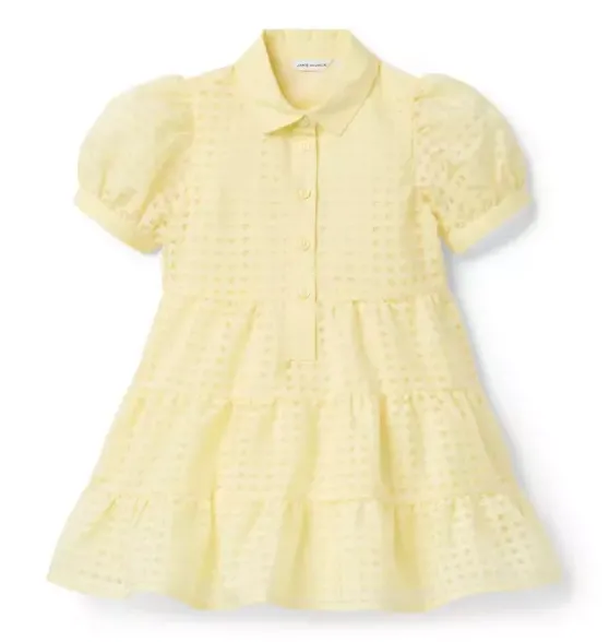Checked Organza Dress