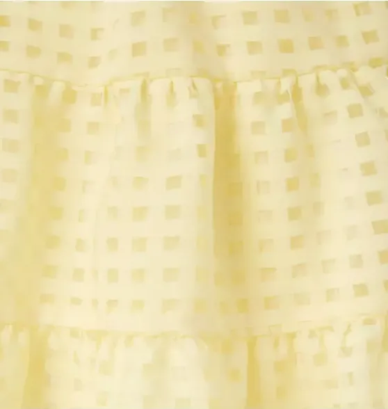 Checked Organza Dress