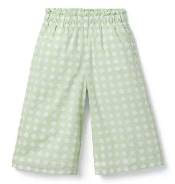 Checked Wide Leg Pant