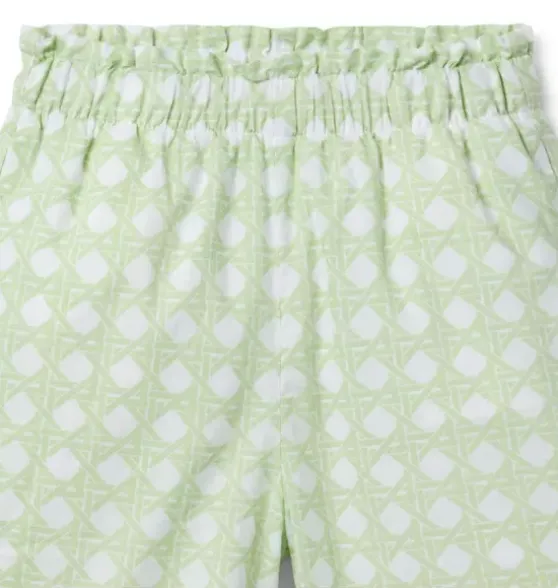 Checked Wide Leg Pant