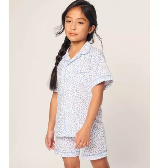 Children's Short Set in Bluehearts