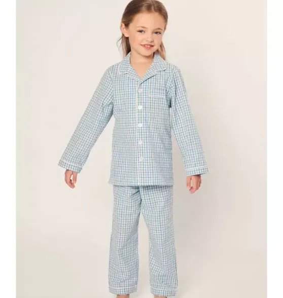 Childrens Twill Pajama in Spring Gingham