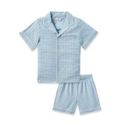 Childrens Twill Short Set in Spring Gingham