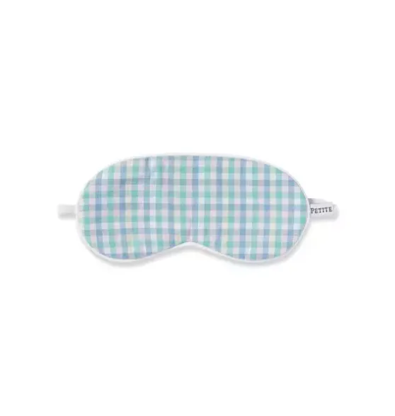 Childrens Twill Sleep Mask in Spring Gingham