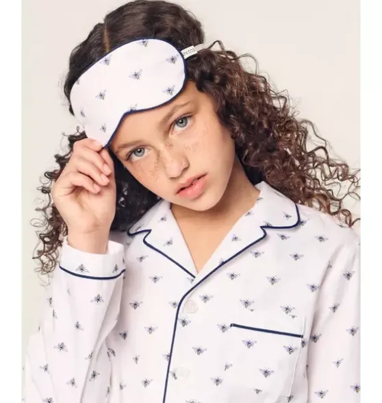 Children's Twill Sleep Mask in Buzzing Bees