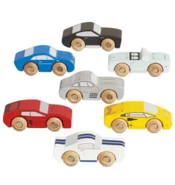 Classic Wooden Sports Cars - 7 Piece