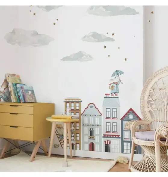 Clouds in the Sky Wall Decal Set