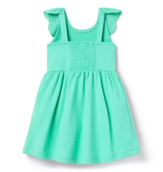Crochet Collar Ponte Dress