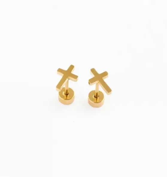 Cross Stud Earrings