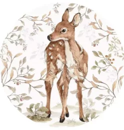 Deer in a Circle Wall Decal Set