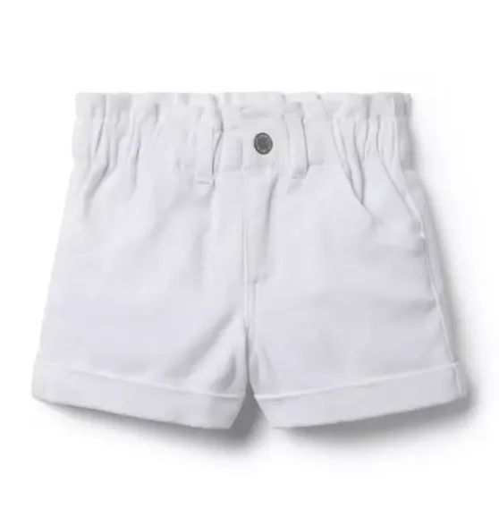 Denim Paperbag Waist Short