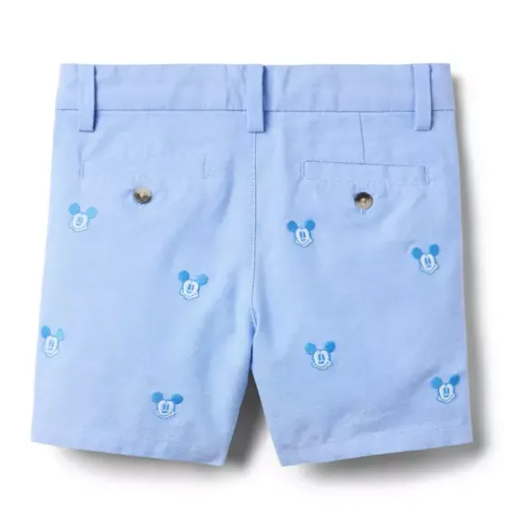 Disney Mickey Mouse Embroidered Oxford Short