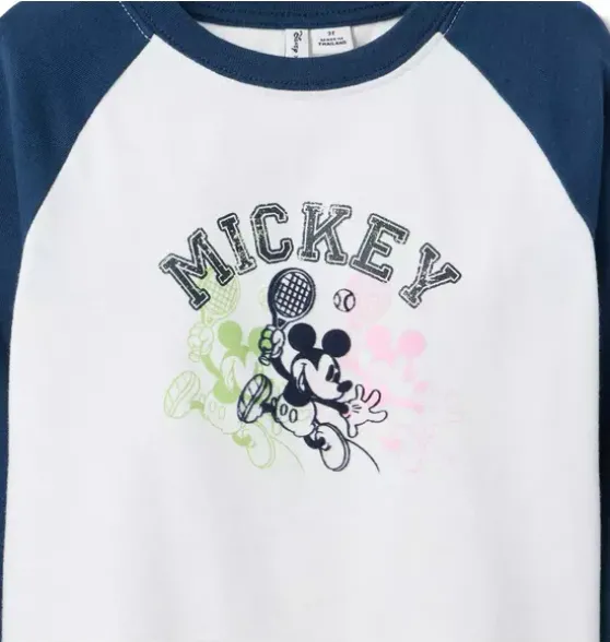 Disney Mickey Mouse Raglan Baseball Tee