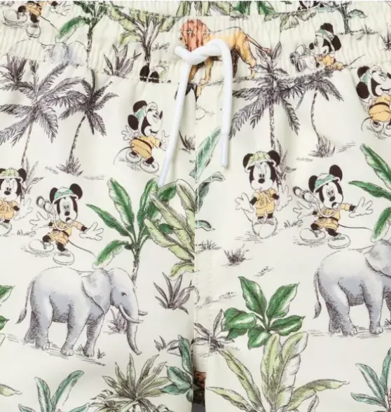 Disney Mickey Mouse Recycled Safari Swim Trunk